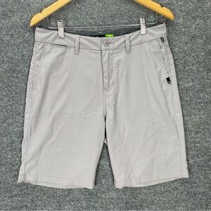 Quicksilver Amphibian Shorts Mens 30 Light Gray Dryflight Water Repellant Hybrid